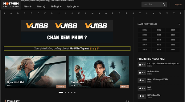 Top 10 Website Xem Phim Miễn Phí Được Yêu Thích Nhất Hiện Nay